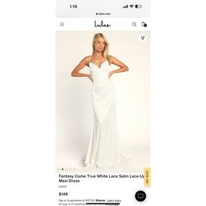 White prom dress